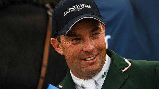 October 6, 2019, Barcelona, Spain: CIAN O'CONNOR reacts after Team Ireland victory in the FEI Jumping Nations Cup Final in Barcelona, Spain, October 6, 2019. The win ahead of second Belgium and third Sweden earned the Irish riders a ticket to the Tokyo 2020 Olympics. (Credit Image: © Martin Dokoupil/ZUMA Wire)