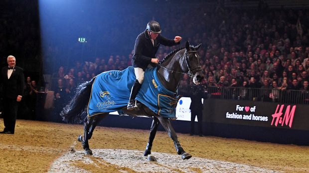 John WHITAKER (GBR) riding Argento, winner of The Ivy Stakes during the Olympia London International Horse Show at Olympia in London between 12th-18th December 2017