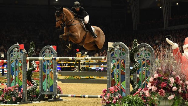 Holly Smith riding Hearts Destiny (GBR) 3rd in The Turkish Airlines Olympia Grand Prix at Olympia, The London International Horse Show held at Olympia in London in the UK, between the 16-22 December 2019
