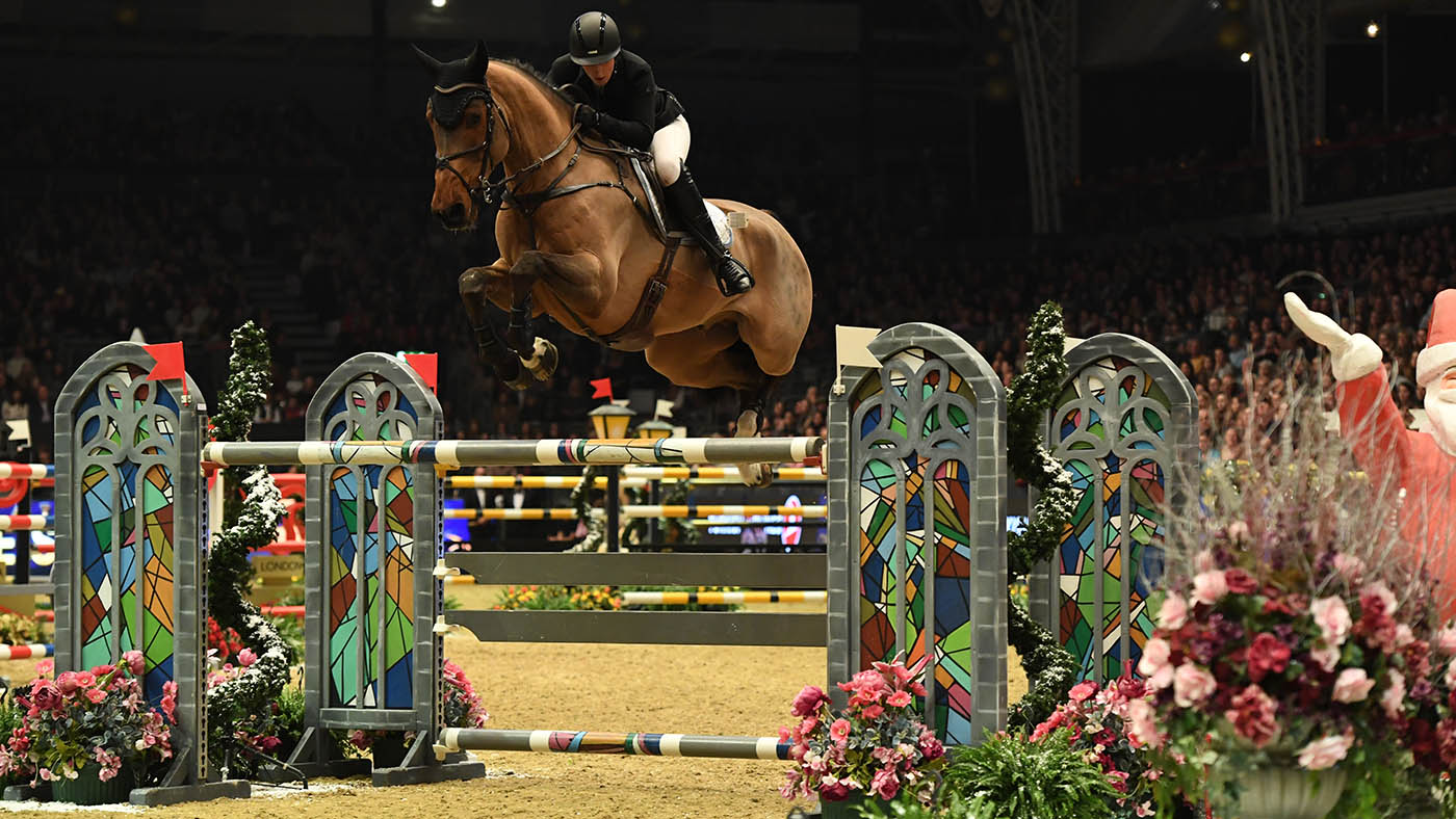 Holly Smith riding Hearts Destiny (GBR) 3rd in The Turkish Airlines Olympia Grand Prix at Olympia, The London International Horse Show held at Olympia in London in the UK, between the 16-22 December 2019