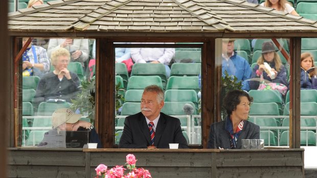 Stephen Clarke judging at the European Championships.