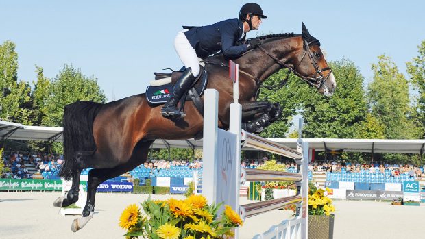 Je T'Aime Flamenco Euro. Showjumping Champs. Madrid 17. 09. 11 G.P. Billy Twomey on Je T'Aime Flamenco (Ire)