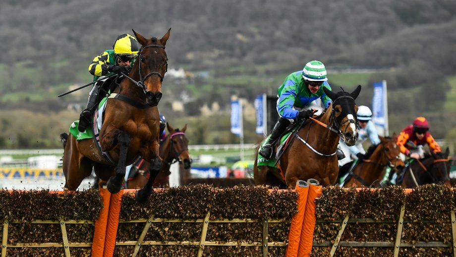 Cheltenham Festival tickets Cheltenham , United Kingdom - 12 March 2020; Lisnagar Oscar, with Adam Wedge up, left, jumps the last ahead of runner-up Ronald Pump, with Bryan Cooper up, on their way to winning the Paddy Power Stayers' Hurdle on Day Three of the Cheltenham Racing Festival at Prestbury Park in Cheltenham, England. (Photo By David Fitzgerald/Sportsfile via Getty Images)