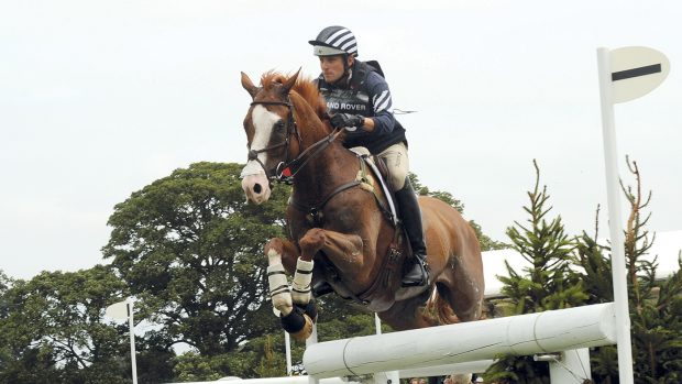 Boyd Martin and Neville Bardos at Burghley 2011.