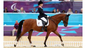 LONDON, ENGLAND - SEPTEMBER 02: Sophie Christiansen of Great Britain during the Dressage Individual Championship Test Grade Ia on day 4 of the London 2012 Paralympic Games at Greenwich Park on September 2, 2012 in London, England. (Photo by Scott Heavey/Getty Images)