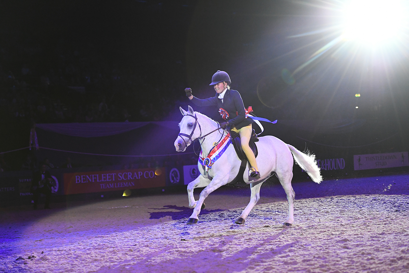 MS CHLOE LEMIEUX riding COCO BONGO, winner of the RUCKLEIGH SCHOOL SUPREME PONY OF THE YEAR during the Horse of The Year Show at the NEC in Birmingham in the UK between the 2nd - 6th October 2019