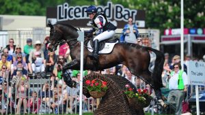 Laura Collett riding Rayef at Badminton Horse Trials.