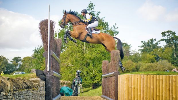 The Cottesmore Leap is one of the most famous Burghley cross-country jumps