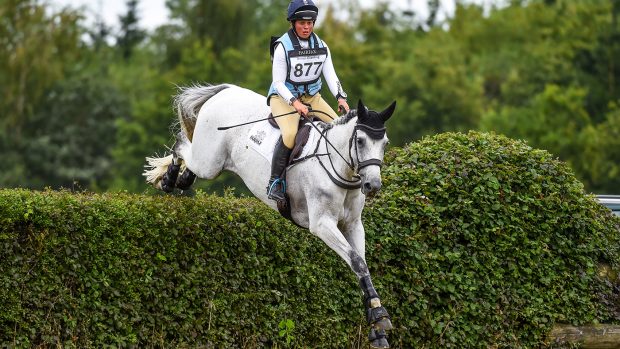 Kitty King riding CRISTAL FONTAINE in OI Section P during Aston le Walls (3) Horse Trials near Daventry in Northamptonshire in the UK on the 16th July 2020