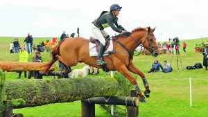 Eventer Sharon Hunt riding Tankers Town at Barbury Castle Horse Trials.