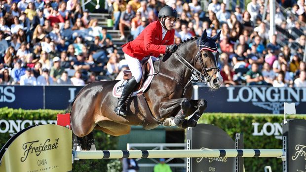The showjumper's positive dope took place at the St Gallan Nations Cup