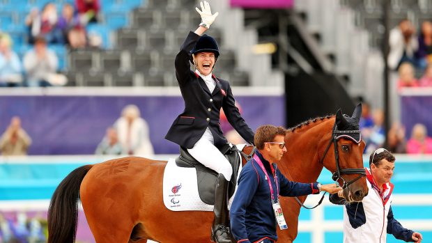 What is paralympic dressage? Sophie Christansen, pictured, is a top para dressage rider who has won multiple gold medals.