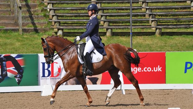Jayne Turney and Cruz III win the PSG at the Winter Dressage Championships 2020