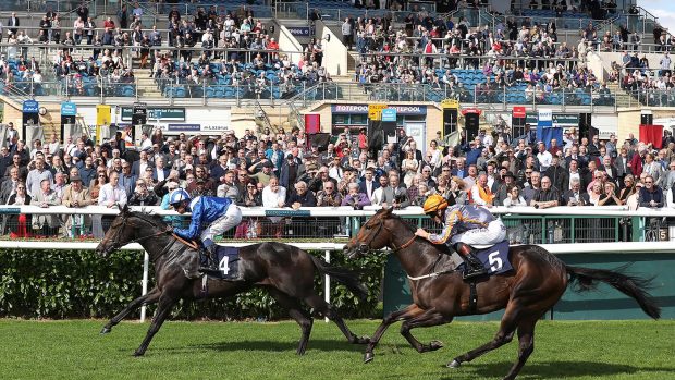 racing crowds pictured at Doncaster