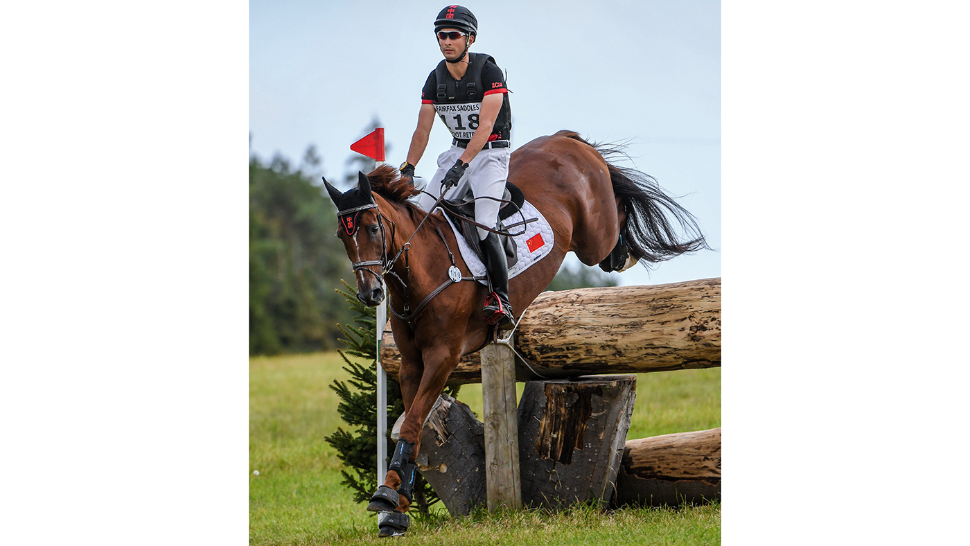 Alex Hua Tian riding DON GENIRO in CCI-S 4* Section S during the dressage phase of the BURNHAM MARKET INTERNATIONAL (3) held at Sussex Farm near Burnham Market in Norfolk in the UK on the 20th September 2020