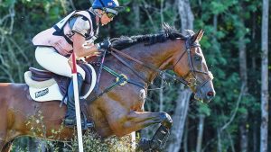 Georgie Spence riding UPPERCOURT COOLEY in CCI-S 3* Section C during the Cornbury House International held in Cornbury Park near Finstock in Oxfordshire in the UK on the 13th September 2020