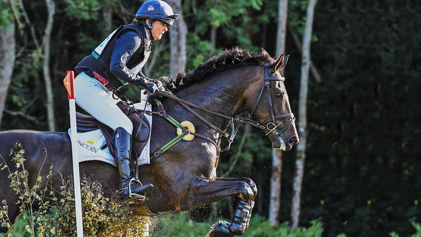 Piggy March riding I DIABLO JOE in CCI-S 3* Section C during the Cornbury House International held in Cornbury Park near Finstock in Oxfordshire in the UK on the 13th September 2020