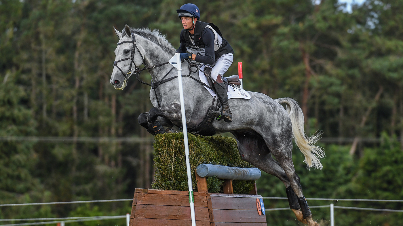 Tom Jackson riding CAPELS HOLLOW DRIFT in CCI-S 4* Section S during the dressage phase of the BURNHAM MARKET INTERNATIONAL (3) held at Sussex Farm near Burnham Market in Norfolk in the UK on the 20th September 2020
