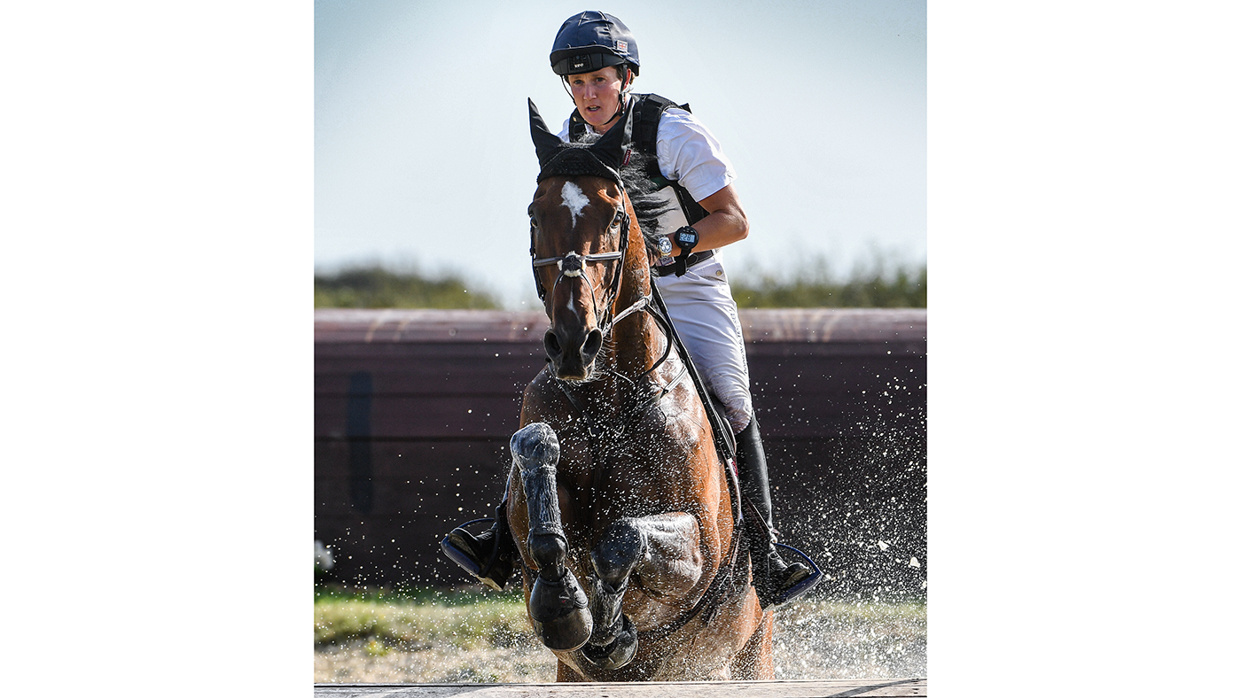 Tom McEwen riding FIGARO VAN HET BROEKXHOF in CCI-L 4* Section L during the dressage phase of the BURNHAM MARKET INTERNATIONAL (3) held at Sussex Farm near Burnham Market in Norfolk in the UK on the 20th September 2020