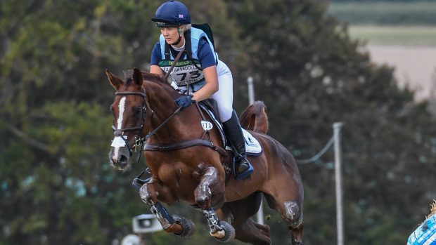 Yasmin Ingham and Banzai Du Loir go clear inside the time on the cross-country to win the eight- and nine-year-old CCI4*-S at Burnham Market in September 2020.