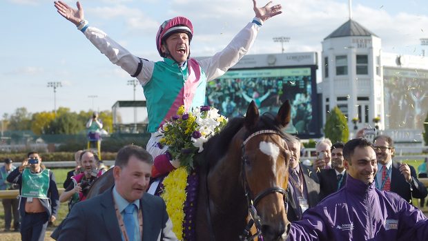 Frankie Dettori: Enable second foal: Enable pictured after winning the Breeders’ Cup in 2018