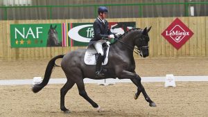 Carl Hester and En Vogue at the LeMieux Nationa; Grand Prix Championships.