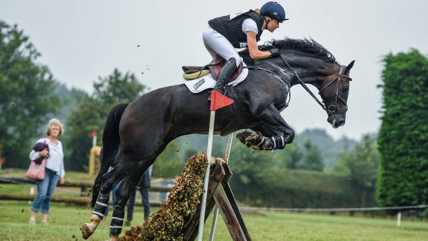 Mollie Summerland and Charly Van Ter Heiden take the under-25 advanced at Aston-le-Walls in August 2020.