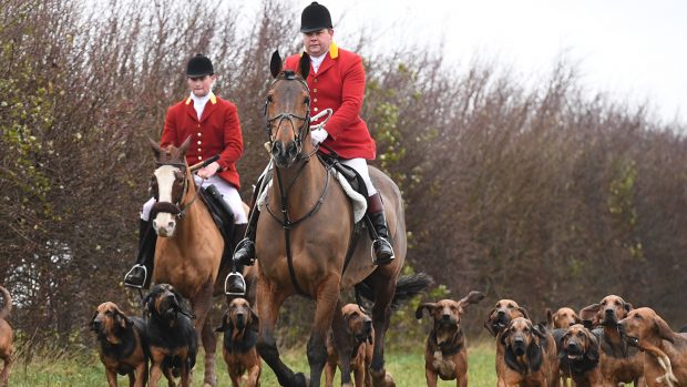Cranwell Bloodhounds 13.12.20 Frank Goddard ( H/man ) & Chris lightfoot ( Whip )