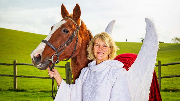 AIADW - Henrietta Fiddian-Green, Nativity Play Producer, Photographed at her home in Surrey.
