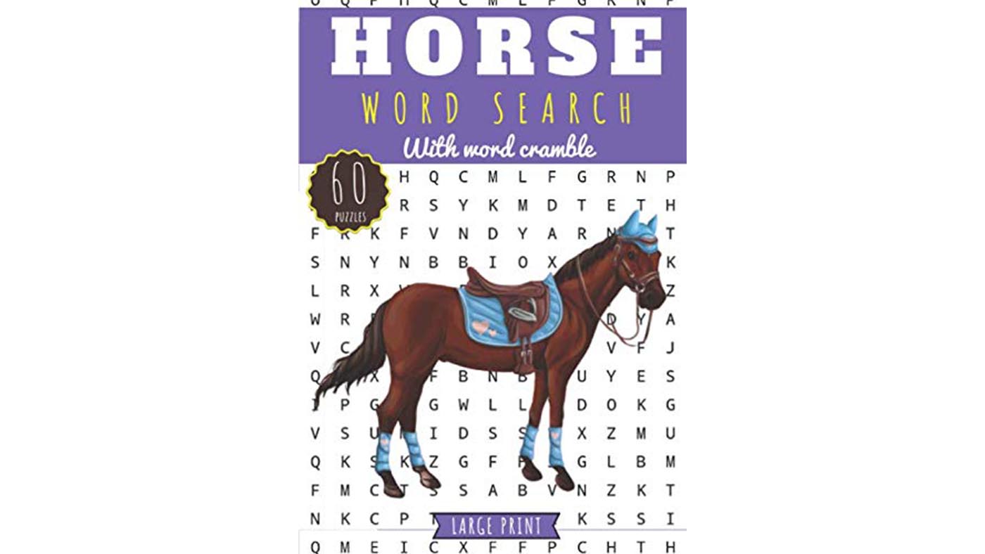 Horse word search puzzle book