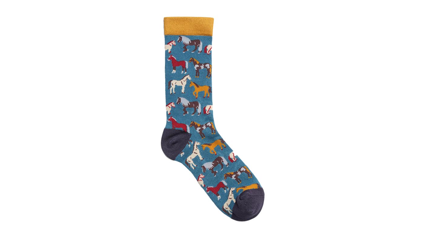 Ladies Bamboo Socks - Horses