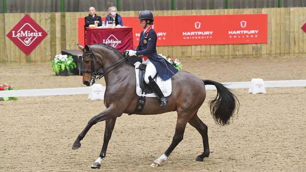 Charlotte Dujardin is crowned national champion on Mount St John Freestyle