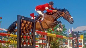 PEAHM3 CSIO Luxembourg 1990, Michael Whitaker (GBR) riding Henderson Mon Santa