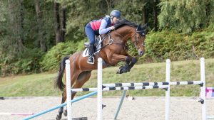 Gridwork jumping using v poles with Gemma Tattersall