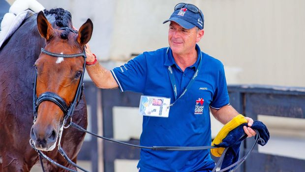 PKTC3F Tryon, USA. 14th September 2018. Bronze medal. Charlotte Dujardin riding Mount St John Freestyle. GBR. Groom. Alan Davies. FEI Individual Championship. Grand Prix Special. Dressage. Day 4. World Equestrian Games. WEG 2018 Tryon. North Carolina. USA. 14/09/2018. Credit: Sport In Pictures/Alamy Live News