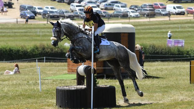 Liz Halliday-Sharp and Cooley Quicksilver at Barbury 2018.