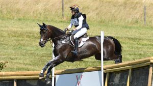 Liz Halliday-Sharp facts: Liz riding Fernhill By Night at Barbury 2018.