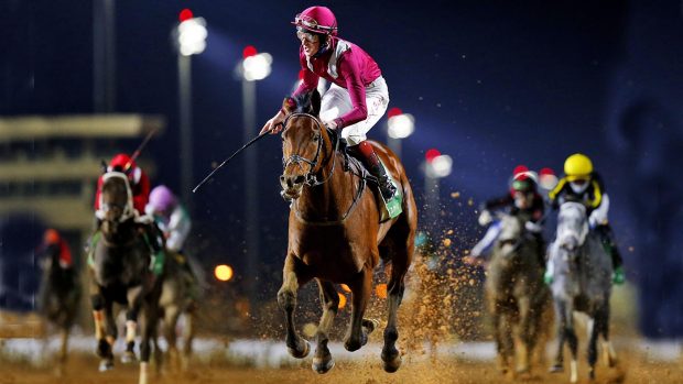 David Egan rides Mishriff to win the Saudi Cup