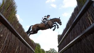 Lynn Symansky and Donner at Burghley 2017.