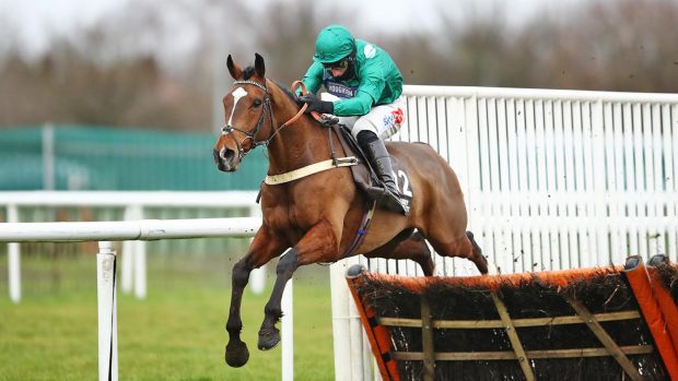 The Cob racehorse ridden by Daryl Jacob clears the last before going on to win the Albert Bartlett River Don Novices' Hurdle at Doncaster Racecourse. Picture date: Saturday January 30, 2021.