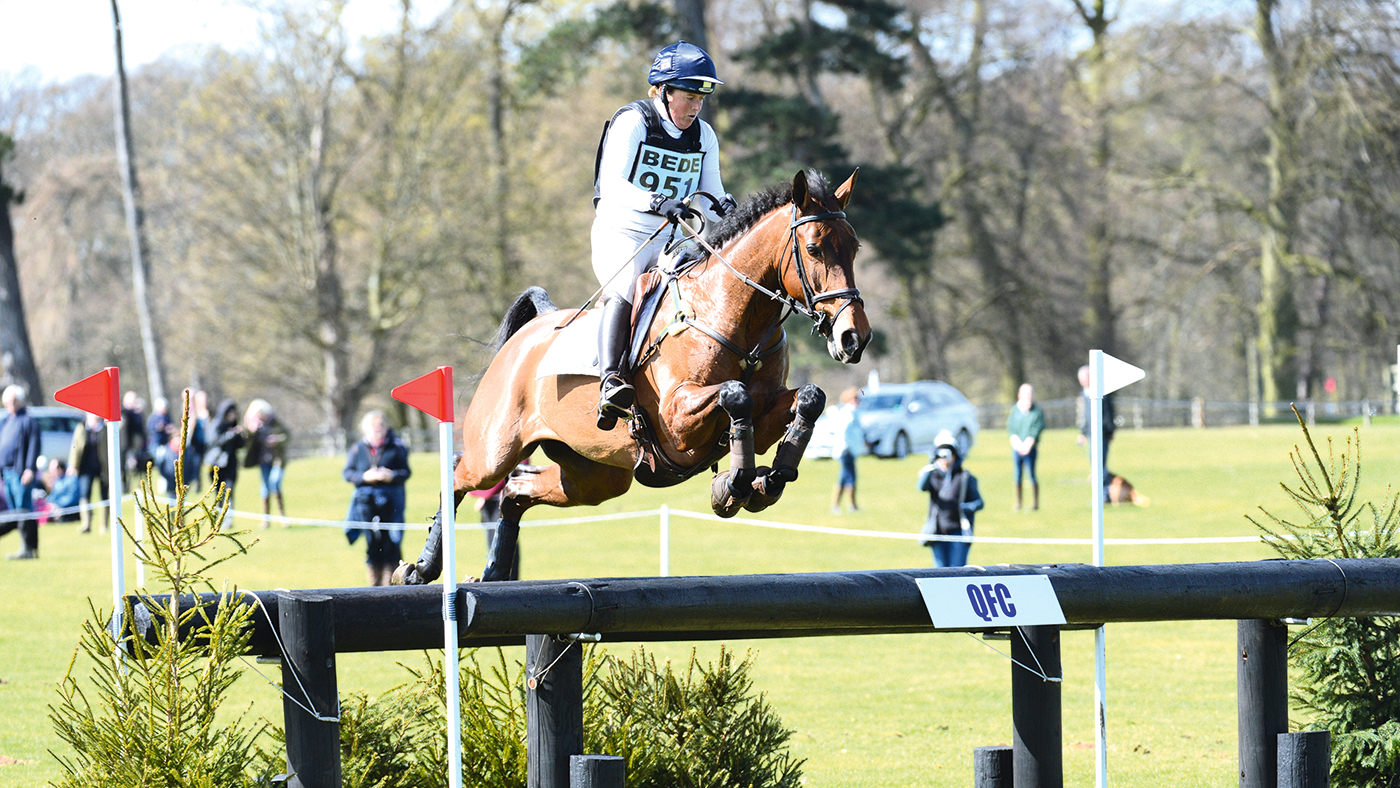 Pippa Funnell riding Billy Cuckoo at Belton Horse Trials 2016.