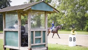 IMOGEN BYERS 119270 REBELLSKI Dressage judge at the Hickstead Dressage Masters