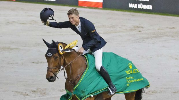 Max Kühner with Elektric Blue winner of the Rolex Grand Prix at Indoor Brabant 2021