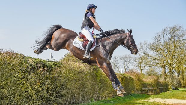 Mollie Summerland and Charly Van Ter Heiden at Aston Le Walls’ elite event in March 2021. Aston-le-Walls elite event