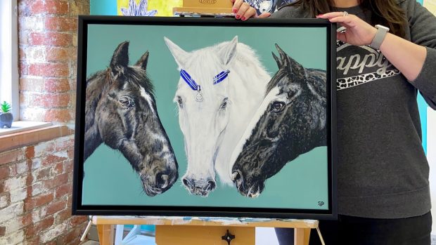 Artist Sarah Perkins the Horse Trust
