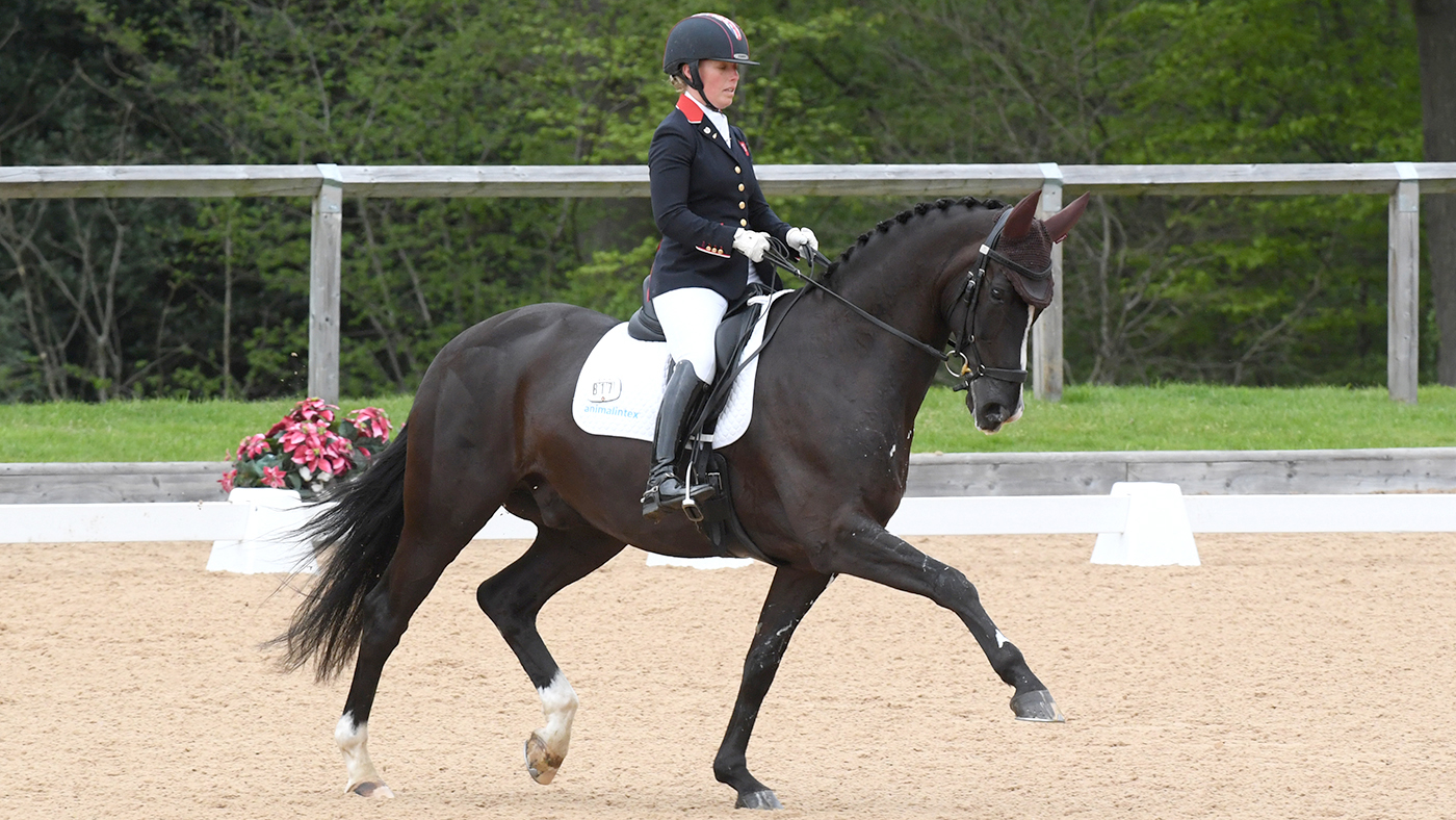 Sophie Wells riding Don Cara M