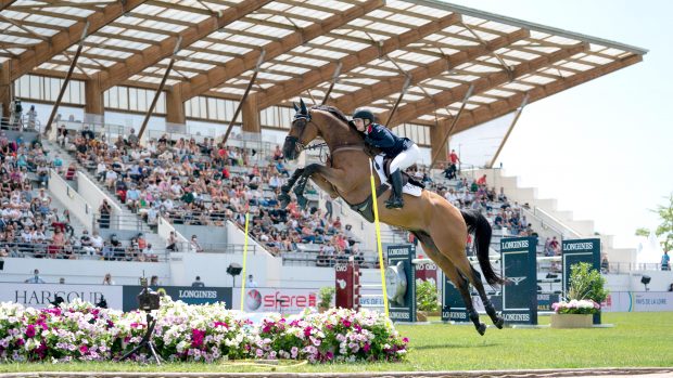 How to watch the European Showjumping Championships, which will include Emily Moffitt, pictured here jumping in the La Baule Nations Cup