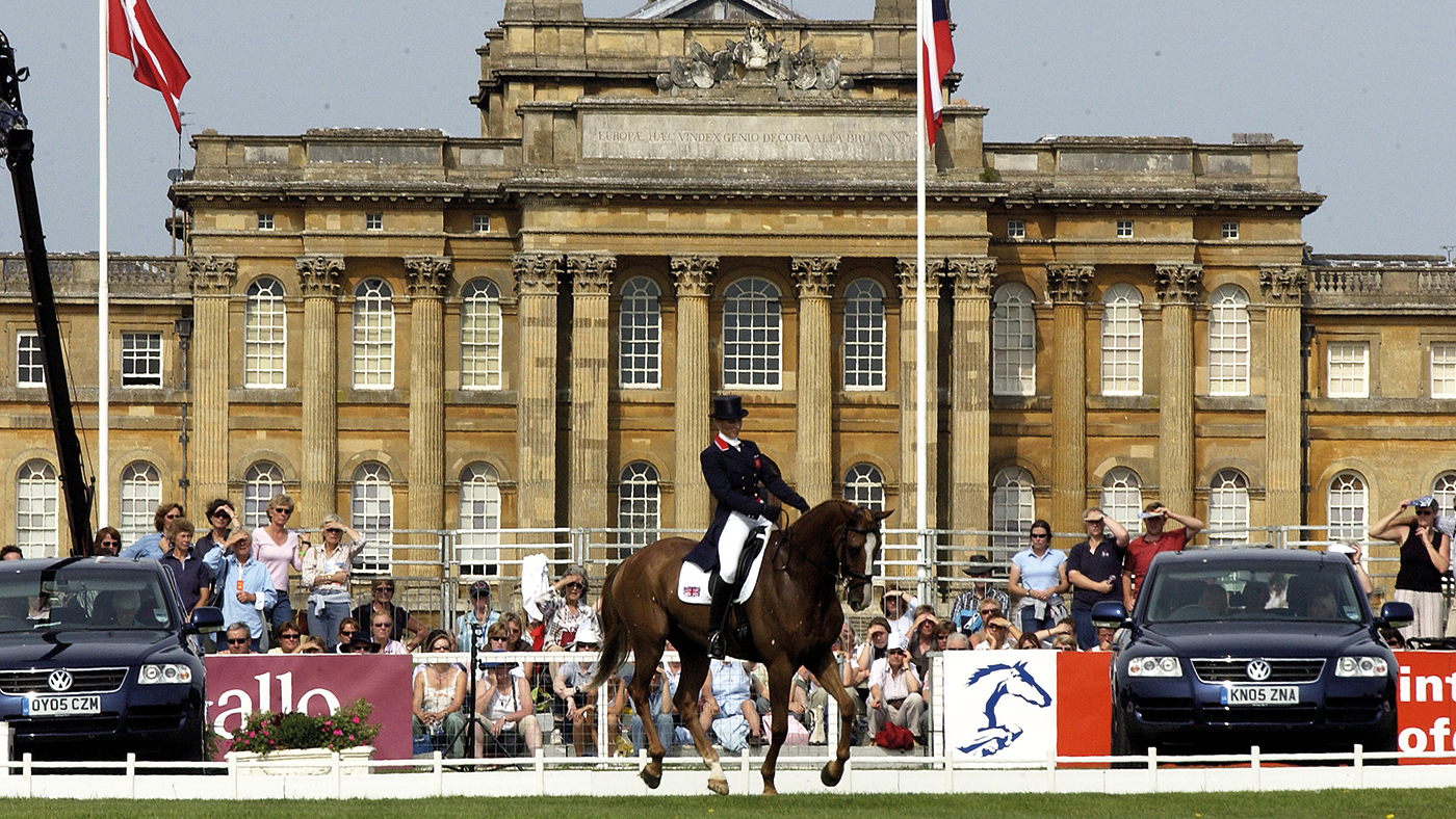 BLENHEIM, ENGLAND - SEPTEMBER 9: Zara Phillips and Toytown compete in the Dressage section of The Blenheim Petplan European Eventing Championships held at Blenheim Palace on September 9, 2005 in Blenheim, England. (Photo by Anwar Hussein/Getty Images)