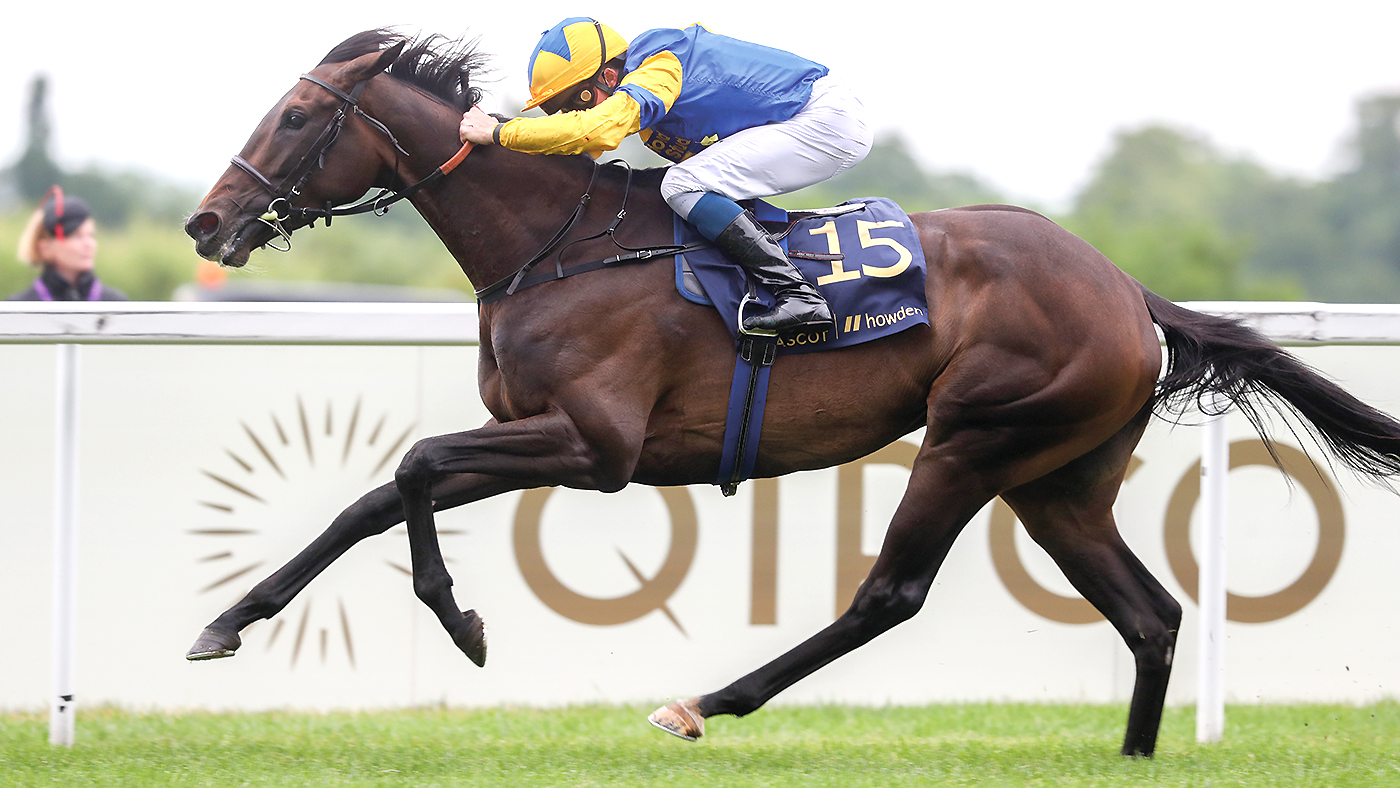 Wonderful Tonight ridden by William Buick on their way to winning the Hardwicke Stakes during day five of Royal Ascot at Ascot Racecourse. Picture date: Saturday June 19, 2021.