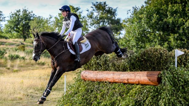 Mollie Summerland riding CHARLY VAN TER HEIDEN in OI Section H during Tweseldown (3) Horse Trials near Fleet in Hampshire in the UK, on the 10th July 2020